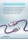 Powerology 8K HDMI to HDMI Braided Cable, 2m Ultra-Durable Design, 10K High-Resolution Support, 24K Gold-Plated Connector, High-Speed Transmission, Portable &amp; Lightweight for Home &amp; Office - Purple
