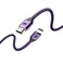 Powerology 8K HDMI to HDMI Braided Cable, 2m Ultra-Durable Design, 10K High-Resolution Support, 24K Gold-Plated Connector, High-Speed Transmission, Portable &amp; Lightweight for Home &amp; Office - Purple
