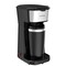 LePresso Coffee Maker with Travelling Mug 450W Over-Heat Protection Reusable Nylon Filter One Button Operation Heat Insulated Travel Mug 400ml Mug Capacity - Black