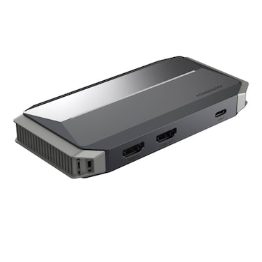 Powerology Audio &amp; Video 4K Capture Card, HDMI Input/Output, Zero Delay Capture, 1080p at 60Hz, USB-C Capture Connector, Plug &amp; Play, Compatible with OBS Studio, XSplit, Mac &amp; Windows - Black
