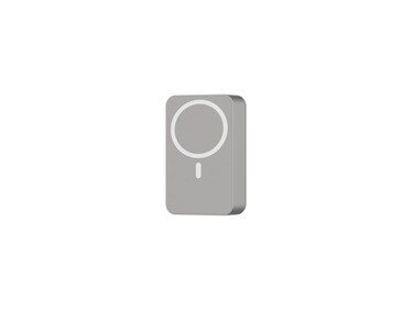 Powerology 20000mAh MagSafe Aluminum Power Bank, Battery Level Indicator, Lightweight &amp; Compact, Fast &amp; Simultaneous Charging, Type-C Input &amp; Output, 15W Wireless Output - Titanium
