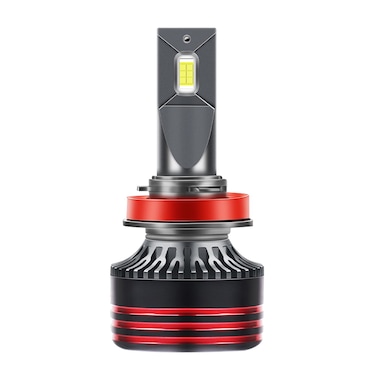 لمبة مصباح السيارة LED بقوة 70 وات من باورولوجي H1، سطوع 6000 لومن، درجة حرارة اللون 6500-7000 كيلفن، تحكم ذكي في درجة الحرارة، معتمد من E4، CE، RoHS، DOT، FCC، تركيب سهل، أسود
