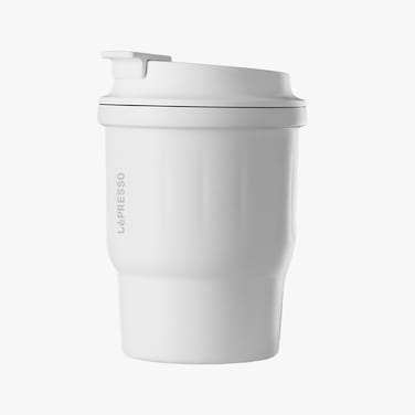 Lepresso Insulated Tumbler 450mL Capacity Stainless Steel Inner SUS316 Outer SUS304 Keeps Drinks Cold 10 Hours Warm 8 Hours Durable Food Grade Perfect for Outdoor Travel Work Daily Use White