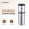 Lepresso Portable Mini Grinding and Coffee Maker  With Stainless Steel Mug 250ml Travel Mug Drip Filter Adjustable Grind Size