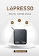 Lepresso Mini Digital Coffee Scale with Timer 3 Modes Tare Function Precise Measurement Non-Slip Platform Auto Shut Off - Black
