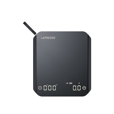 Lepresso Mini Digital Coffee Scale with Timer 3 Modes Tare Function Precise Measurement Non-Slip Platform Auto Shut Off - Black