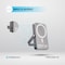 Powerology MagSafe Compatible Power Bank 10000mAh, Glass Surface, 20W PD, 15W Wireless, Aluminum Build, Type-C Input &amp; Output, Integrated Stand, Compact &amp; Lightweight - Gray
