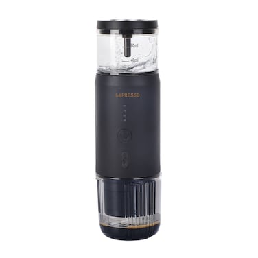 LePresso Portable Espresso Machine, 80mL Water Tank, 2500mAh x3 Battery, 15 Bar Extraction Pressure, 135W Power, Compatible with Nespresso Pods &amp; Coffee Powder, Type-C Charging, Black
