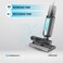 Powerology Dual Design Cordless Vacuum and Mop, 6500Pa Suction, 3 Modes (ECO, MED, Turbo), 2200mAh Battery, 300ml Water Tank, 50ml Bin, 115W Motor Power, 30-Min Cleaning Time, 4-Hour Recharge - Black
