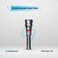 Powerology Rechargeable LED Flashlight with Power Bank Function, IPX7 Waterproof, 60 Hours Battery Life, 7000K Color Temperature, 920 Meters Beam Distance - Black