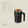 كوب ليبريسّو ستيرماجيك للتحريك التلقائي مع قضيب مغناطيسي قابل للفصل، شاشة عرض درجة الحرارة، تحكم باللمس، شحن تايب سي، سعة 380 مل، مواد ABS وفولاذ مقاوم للصدأ 304، أسود
