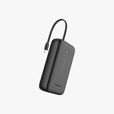 باورولوجي بنك الطاقة 20000 مللي أمبير، مخرج USB-A QC3.0 18W، USB-C PD30W، سعة 20000 مللي أمبير، سلك USB-C قابل للفصل، شحن من 0%-60% في 35 دقيقة، شحن 3 أجهزة، أنظمة أمان مدمجة، أسود
