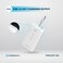 Powerology 20000mAh Power Bank, PD 30W, QC 18W, Devices Charging, 0-60% in 35Min, USB Type-C/USB-A Ports, Built-in 30CM Type-C Cord, Compact &amp; Portable, Built-in Safeguards - White
