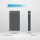 Powerology 10000mAh Retractable Cable Power Bank, LED Display, Lightweight &amp; Portable, USB-C Input &amp; Output, 22W Power Delivery, 2-Device Charging, Patented Design - Black
