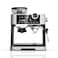 LePresso Dual Boiler Espresso Machine, 2.8L Water Tank, 200g Coffee Bean Capacity, 2300W Heating Power, 19 Bar Pump Pressure, Milk Frothing Nozzle, Adjustable Grinder, Automatic Shutdown, UK Plug