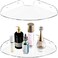 Sezanrpt 7x7 Inch Corner Shelf Wall Mount Set of 2 - Acrylic Floating Shelves for Home Organization
