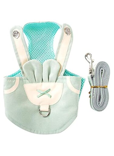 ANTOLE Cute Dog Dog Harness Leash Set Puppy Chest Strap Breathable Dog Leash Walking Rope For Small Medium Dogs Pomeranian Pet Vest Harness Rope (M)