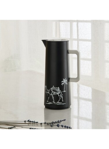 Box Ridge Camel Flask - Black - 1 L