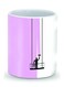 Premium Paint Hanger Designer Mug Pink/White