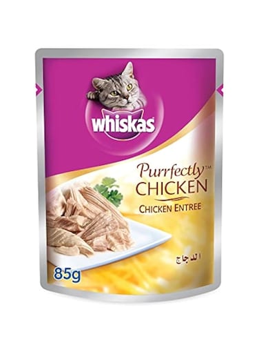 Whiskas Purrfectly Chicken Entr&eacute;e, Pouch, 85G X 24