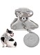 Small Dog Harnesses, Adjustable Soft Padded Pet Vest Harness and Lead Set for Puppy Cat Rabbit Small Pets, for Extra-Small/Small Medium Dogs, in Dog/Cat Harness and Leash Set for Walking(Grey,S)
