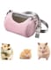 Oasisgalore Hamster Carrier Bag, Pet Travel Bag, Outdoor Travel Handbag, Portable Small Pet Handbag with Adjustable Shoulder Strap, for Guinea Pig Hamster Small Pets Pink