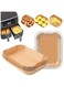Duomama 100PCS Food Grade Parchment Liners for Ninja DZ201/Ninja Foodi Dual Air Fryer - Disposable Paper Liner, Baking Paper (8.65.5, Natural)