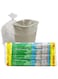 Home Smart Bin Trash Plastic Bags Pack of 4 Rolls Total 120 Bags 54 x 60cm (10 Gallons) Good for Room and Office (120 bags)