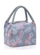 Reusable Insulated Lunch Bag Pink/Grey 20.8 x 15.5 x 17cm