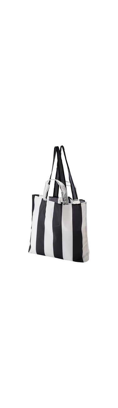 IKEA SKYNKE Carrier Bag, 45x36 cm, Striped/Black White