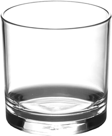 Brand Unbreakable Cocktail Whiskey Glass: Polycarbonate Tumblers, Dishwasher Safe, Ideal for Bourbon, Scotch, or Double Old-Fashioned Rocks Glass - 350ml Clear 350cm