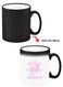 Color Changing Heat Sensitive Ceramic Mug, Image Revealed When HOT Liquid is Added! Believe in unicorn