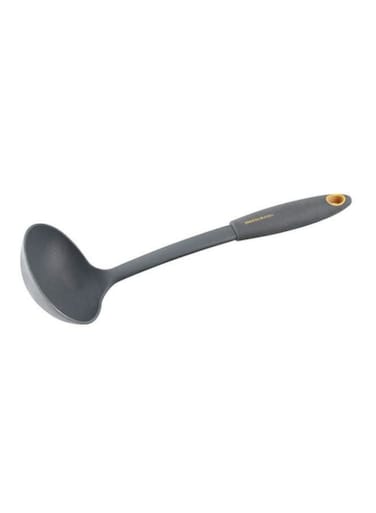 Nylon Ladle With Soft Grip Grey 30centimeter