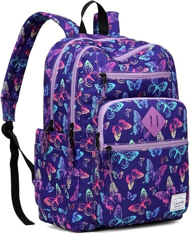 VASCHY School Backpack for Women, Unisex Bookbag Schoolbag Casual Daypack for High School/College/Teens/Travel/Work