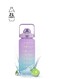 Water Bottle 2L Motivational Water Bottles with Times to Drink, Half Gallon Water Jug with Handle &amp; Removable Straw, BPA Free and Leakproof for Outdoor Sports and Fitness