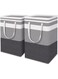 Aputue Laundry Basket, 2 Pack 75L Waterproof Freestanding Laundry Hamper, Collapsible Tall Clothes Hamper with Handles, Gradient Grey Laundry Basket for Clothes Toys in the Dorm and Family