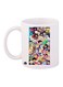 Random Characters Printed Coffee Mug White/Yellow/Black
