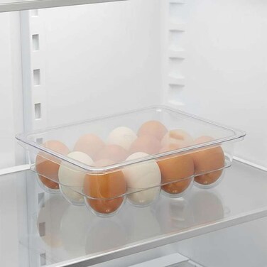 Home Clear 12-Slot Egg Organizer with Lid