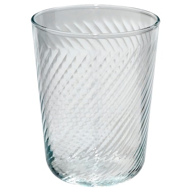 Slim Tumbler Glass, Smooth Outside/Textured Inside, Clear, 25 cl