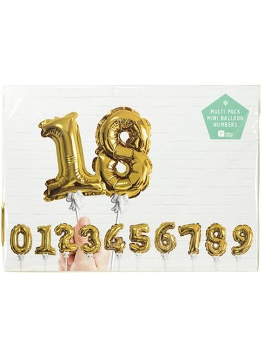 Talking Tables 5" Mini Gold Balloon Toppers