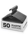 Standard White Plastic Hangers Pack Of 50 With Strap Hooks, Durable &amp; Slim, Light-Weight For Shirts, Pants, Dresses Hangs Upto 5.5 Lbs