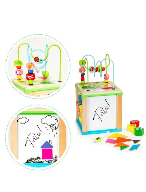 Activity Cube Wooden Baby Educational Toys for 12 -18 Months
