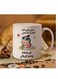 Ceramic Mug with Arabic Quote "Trivia Occupies My Time" Humorous Design in white