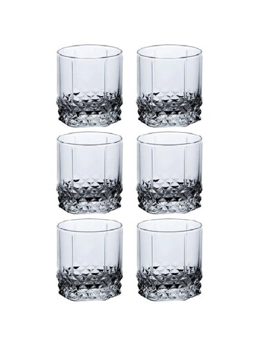 6-Piece Valse Tumbler Set 250 ml Clear