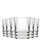 6-Piece Elegant Glass Set 80 ml Clear 80ml