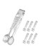 Mini Serving Tongs Small Rose Sugar Cube Tongs (Silver)