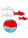 2PCS Shark Cookies Fondant and Dough Cutterand Imprint and Drawing Stencils, Kids Educational Toys
