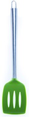 Chef Frog BEST Silicone Slotted Turner Spatula - For Home or Professional Use - Features our 'Stay-Cool' Stainless Steel Handle