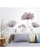 TIMBER ARTBOX Vintage Flower Wall Decals &ndash; Transparent Floral Wall Decor &ndash; Romantic Wall Stickers for Bedroom &amp; Living Room &ndash; Beautiful Dark Pink Stickers