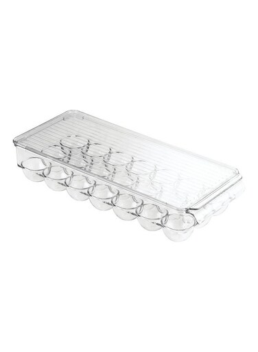 21-Cavity Fridge Egg Holder Clear 14.57inch
